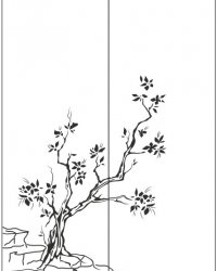 Пескоструйный рисунок Дерево 382